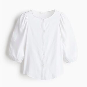 H&M White Button-Down Women's Shirt